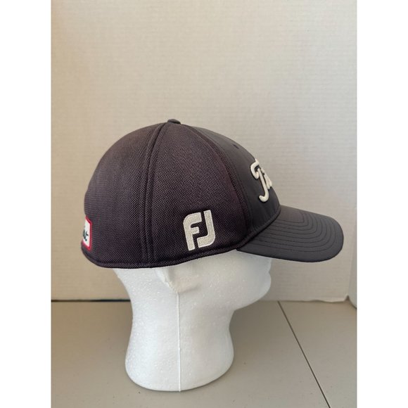 Titleist Hat Fitted L/XL Gray Tour Pro V1 Footjoy FJ Golf Mesh Back Trucker Cap - Picture 3 of 8